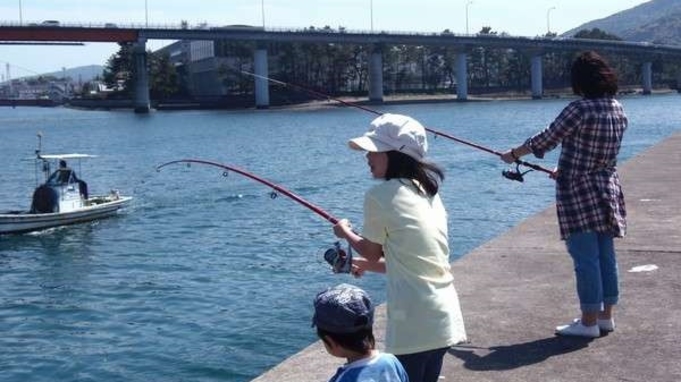 ■2食付■家族で楽しむ天草♪釣竿レンタル＆エサ無料！釣った魚が食べられる♪